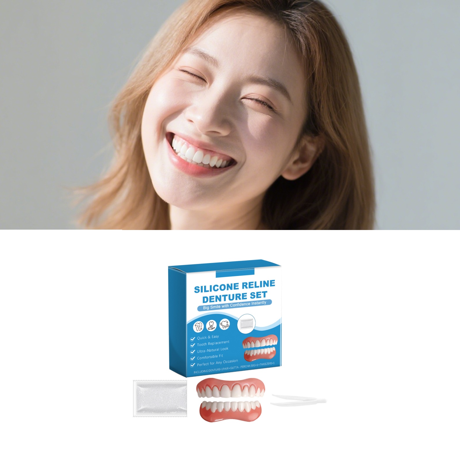 Denture Full Set Over Gums Kit – Full Cover Adhesive Bewertung und Preis