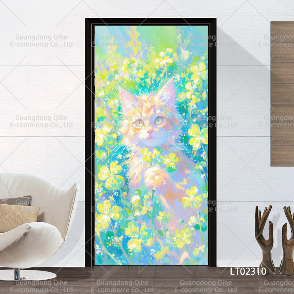 Tulip Cat Cherry Blossom Scene – Full Cover Adhesive Bewertung und Preis