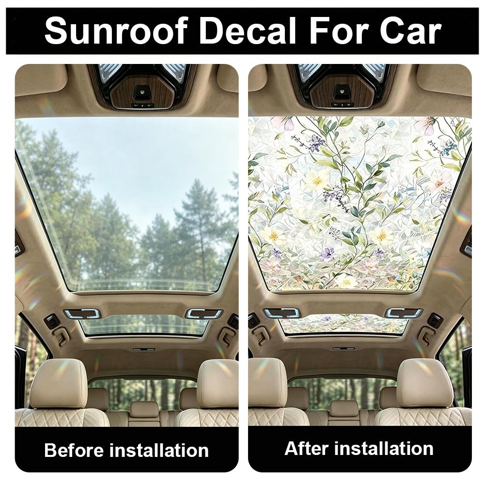 Floral Stained Glass Car Sunro – Privacy Screen Protector Bewertung und Preis